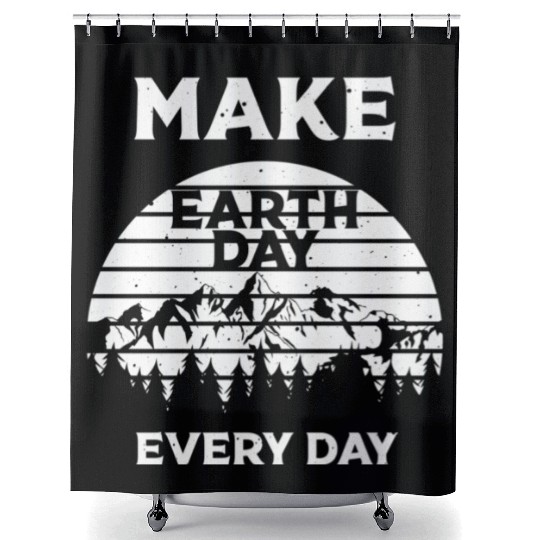 Earth Day Everyday Green Earth Shower Curtains