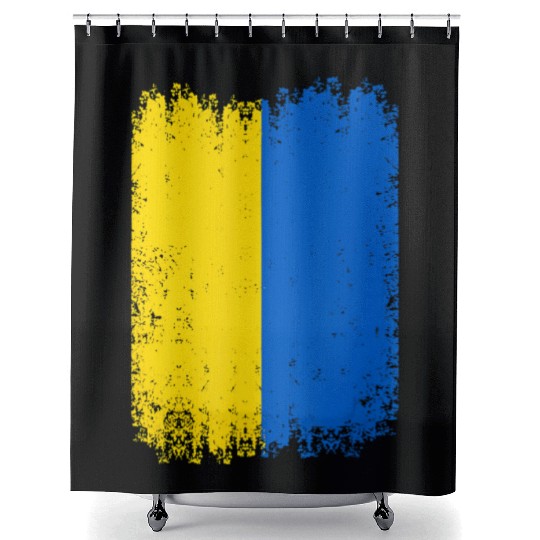 Ukraine Ukrainian National Flag Patriotic Shower Curtains