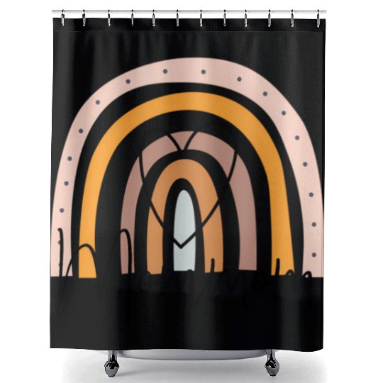 Mommom Rainbow Heart Grandma Mother'S Day Shower Curtains