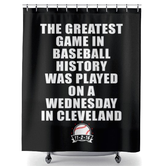 Greatest Game In Baseball Was On A Wednesday In Shower Curtains