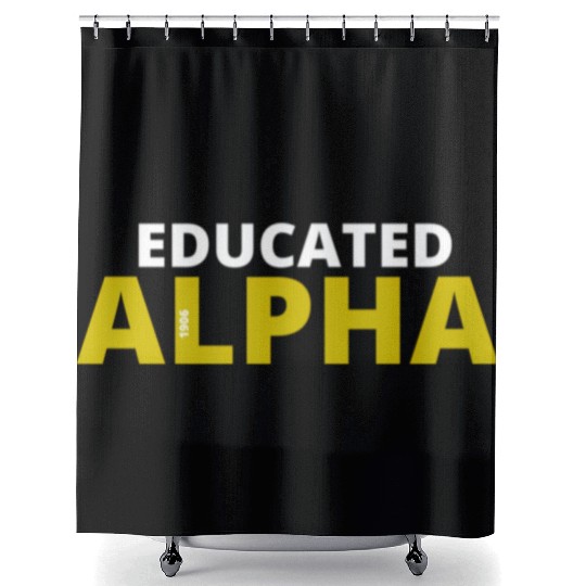 Educated Alpha 1906 Apa Fraternity For Shower Curtains