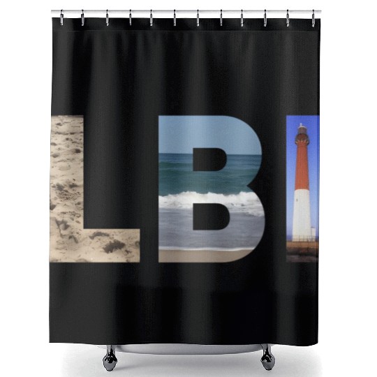 Lbi Long Beach Island Nj Photo Beach Ocean Shower Curtains