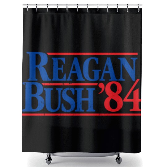Reagan Bush '84 Republican Shower Curtains