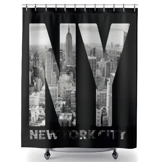 New York City yline Nyc Manhattan Shower Curtains