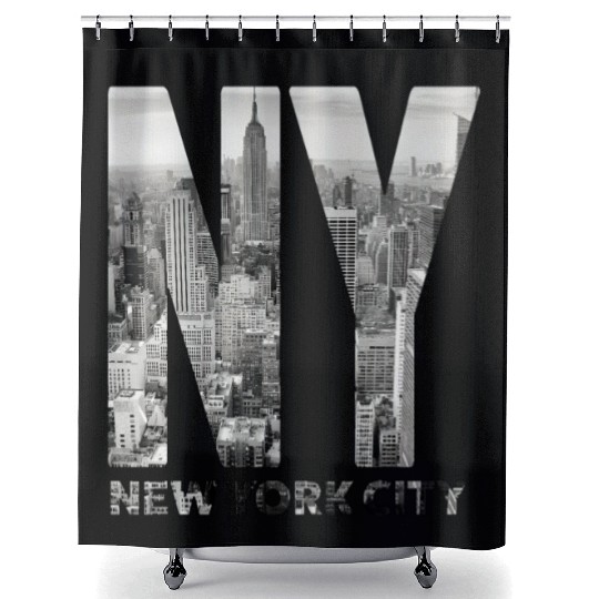 New York City yline Nyc Manhattan Shower Curtains