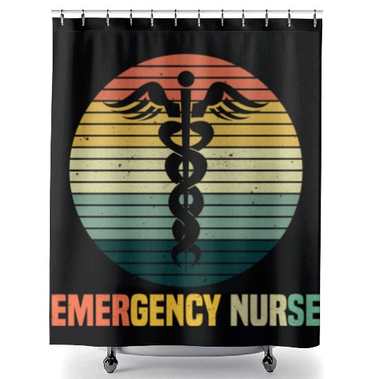 Emergency Room Nurse Er Nursing Shower Curtains