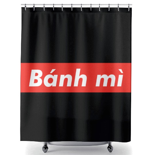 Banh Mi red boxx Vietnam Vietnamese Sandwich Viet Shower Curtains