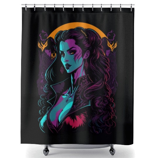 Vampire Girl Shower Curtains