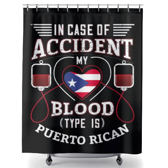 Puerto Rico Flag For Puerto Ricans Shower Curtains
