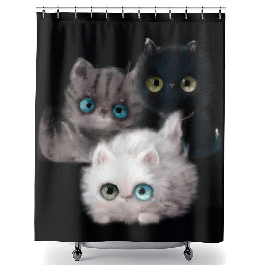 Kitten Kitten Cat Cat Owner Kitten Shower Curtains