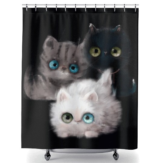 Kitten Kitten Cat Cat Owner Kitten Shower Curtains