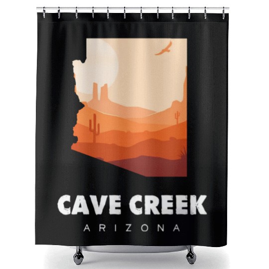 Caving Cave Creek Arizonna For Caveman Hiker Shower Curtains