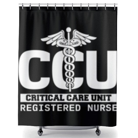Ccu Registered Nurse Critical Cardiac Care Unit Shower Curtains