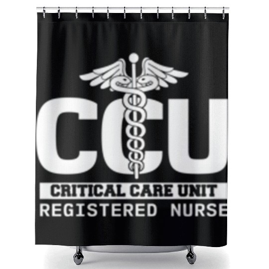 Ccu Registered Nurse Critical Cardiac Care Unit Shower Curtains