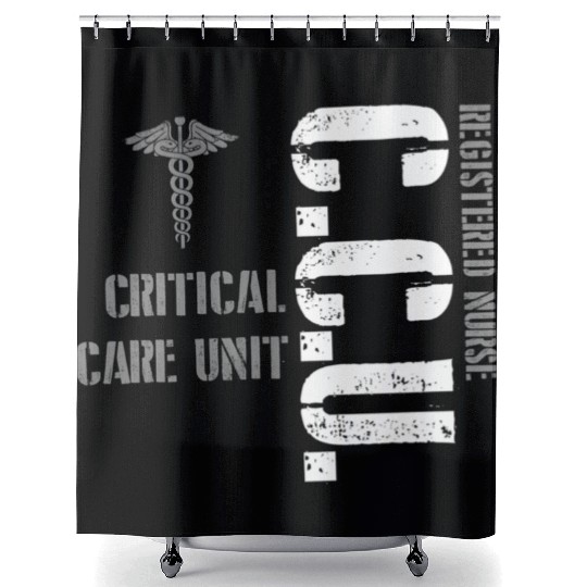 Ccu Registered Nurse Critical Cardiac Care Unit Shower Curtains