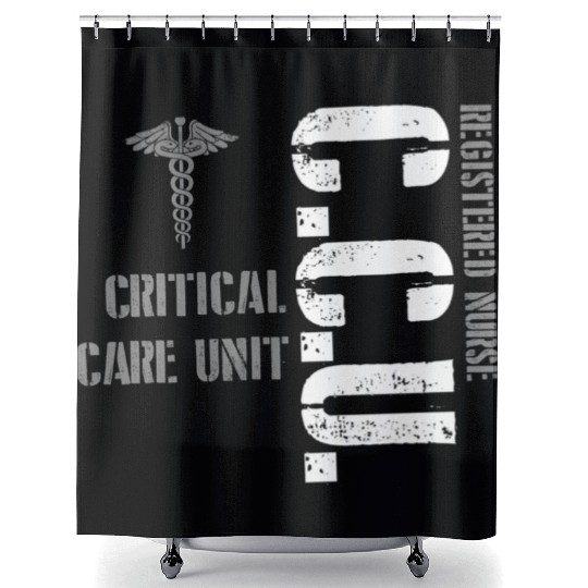 Ccu Registered Nurse Critical Cardiac Care Unit Shower Curtains