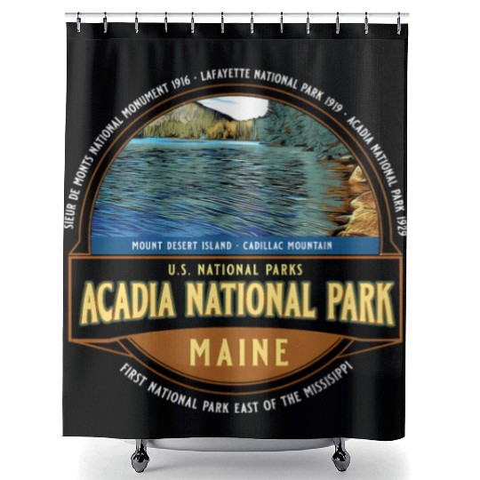 Acadia National Park Maine Vacation Shower Curtains