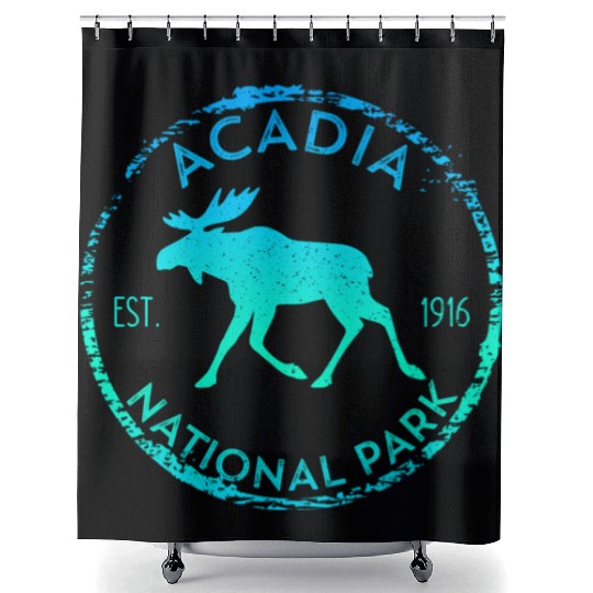 Acadia National Park Np Maine Moose Shower Curtains