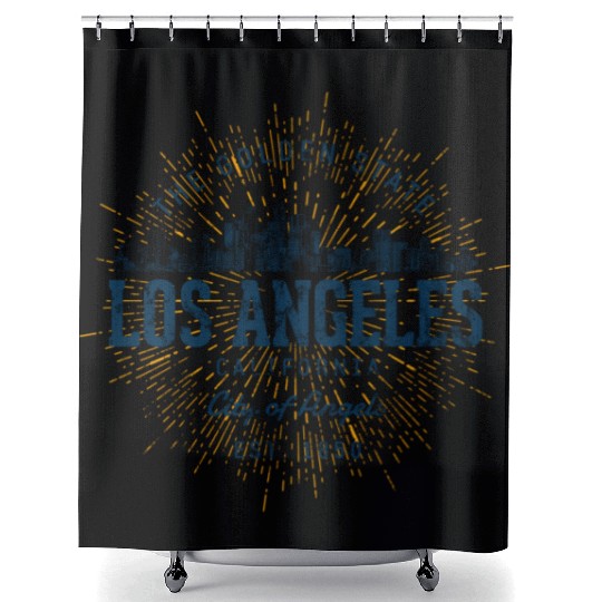 United States Vacation Los Angeles Shower Curtains