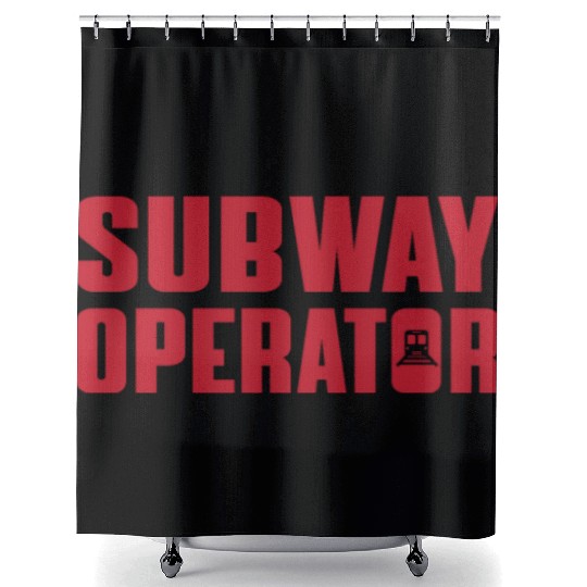 Great Subway Operator Apparel Subway Train Driver Shower Curtains