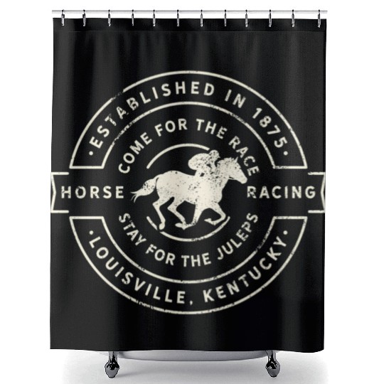Derby Day Kentucky Horse Racing And Mint Juleps Shower Curtains