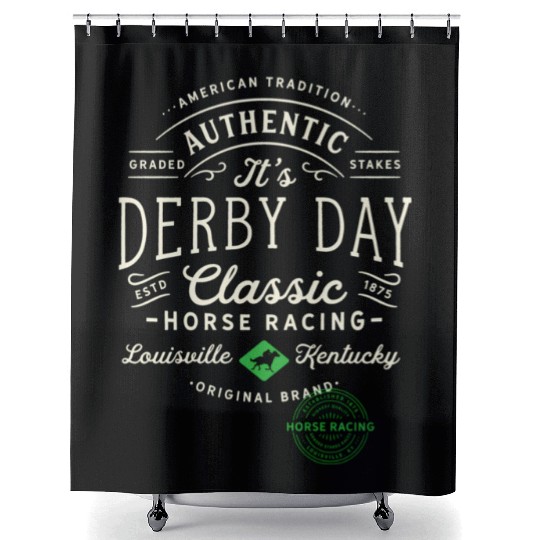 Derby Day Louisville Kentucky Horse Racing Shower Curtains