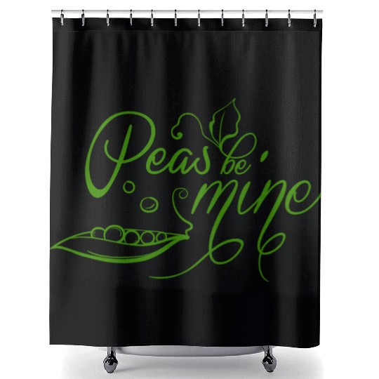 Cute Love Engagement And Wedding Quotes With Peas Shower Curtains