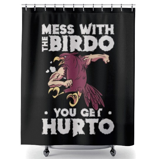 Bird Cartoon Birdwatching Bird Owner Shower Curtains