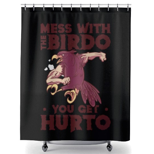 Bird Cartoon Birdwatching Bird Owner Shower Curtains