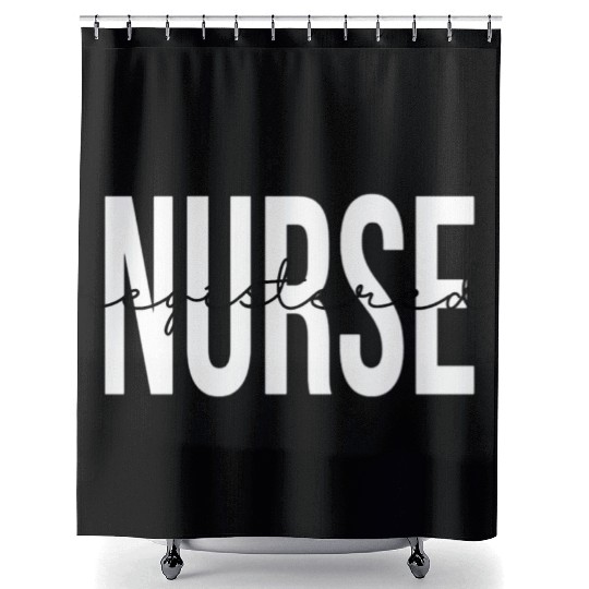 Registered Nurse Rn Emergency Room Nurse Shower Curtains