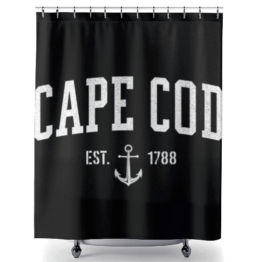 Cape Cod Massachusetts 1788 Nautical Look Shower Curtains