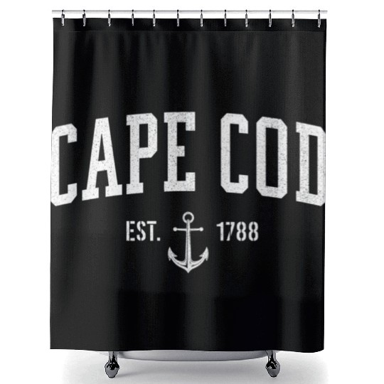 Cape Cod Massachusetts 1788 Nautical Look Shower Curtains