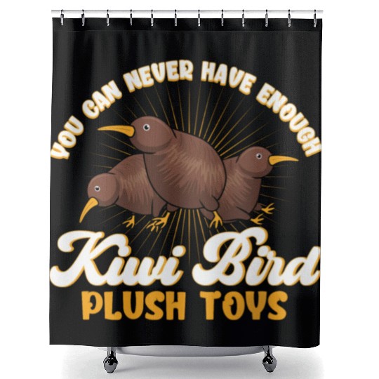 Bird Lover New Zealand Kiwi Bird Shower Curtains