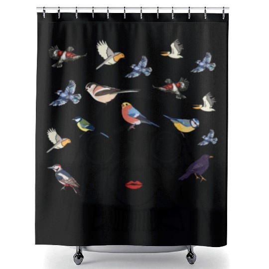 Bird Lover Birdwatching Bird Whisperer Shower Curtains