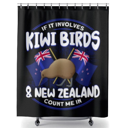 Bird Lover Endangered Species Kiwi Bird Shower Curtains