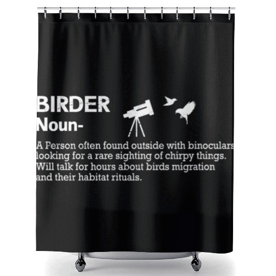 Bird Lover Birdwatching Bird Whisperer Shower Curtains