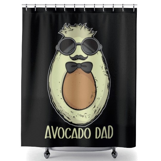 Avocado Dad Avocado Gift Men Avocado Shower Curtains