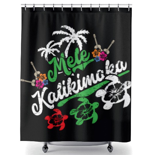 Mele Kalikimaka - Fun Merry Shower Curtains