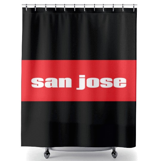 San Jose California Shower Curtains