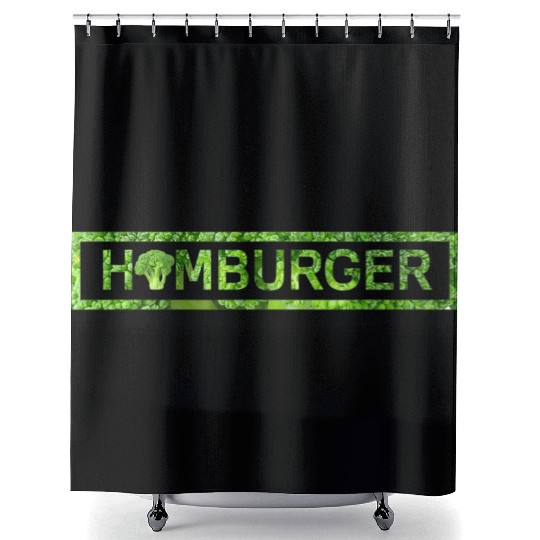 Vegan Vegetarian Broccoli Vegetable Shower Curtains