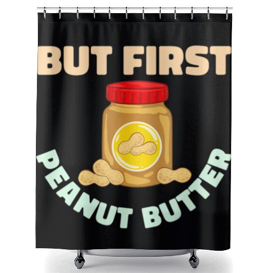 Peanut Butter Healthy Recipe Sandwich Vegan Snacks Shower Curtains