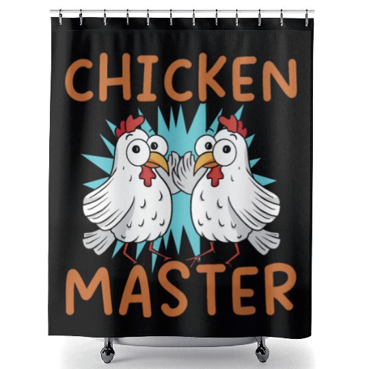 Chicken Farmer Chicken Whisperer Farm Animal Shower Curtains