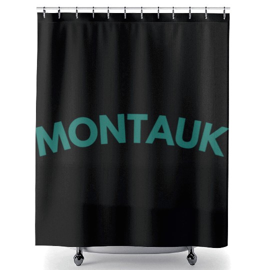 Montauk New York Vintage College Style (Green) Shower Curtains
