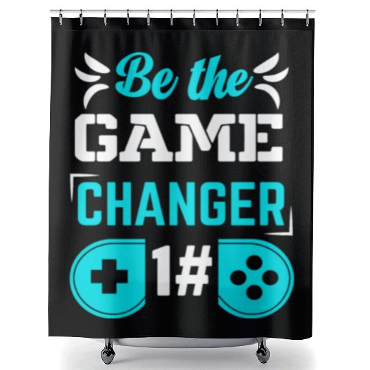 BE THE GAME CHANGER Shower Curtains