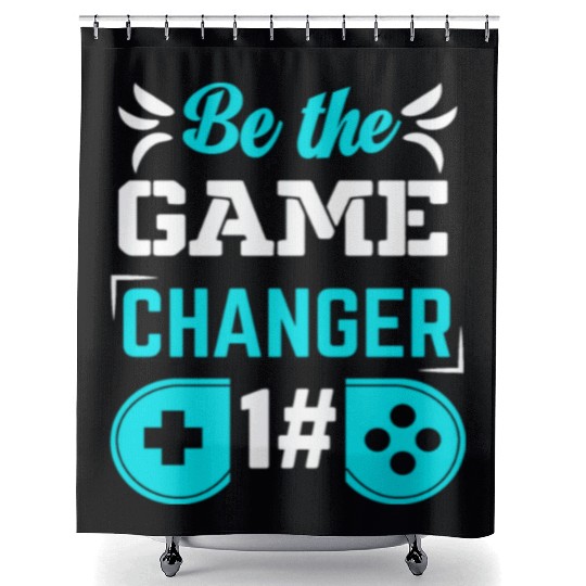 BE THE GAME CHANGER Shower Curtains
