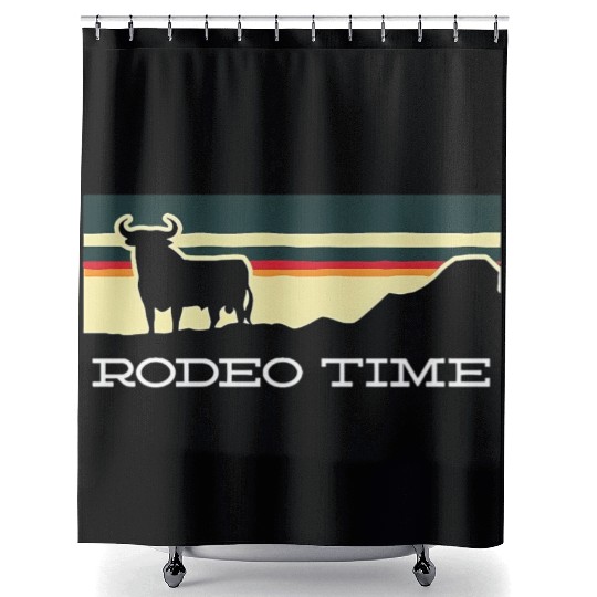 Rodeo Time Cowboy Wild West Cow Horseman Ranch Shower Curtains