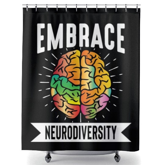 Embrace neurodiversity Shower Curtains