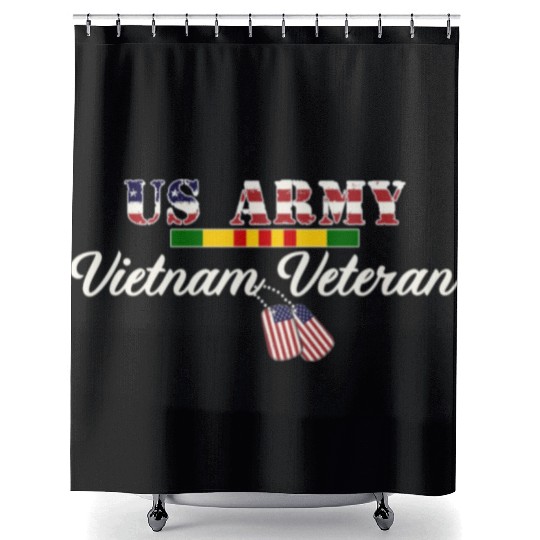 US Army Vietnam Veteran Shower Curtains