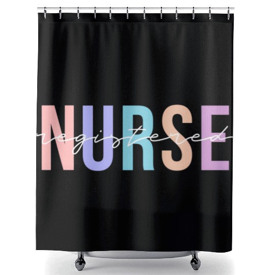 Registered Nurse Rn Emergency Room Nurse Shower Curtains