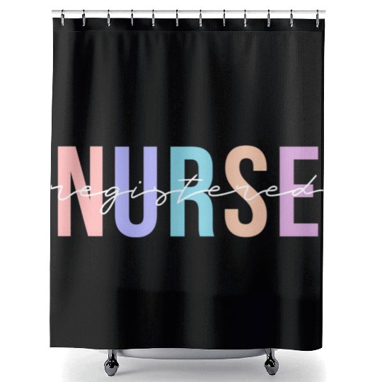 Registered Nurse Rn Emergency Room Nurse Shower Curtains